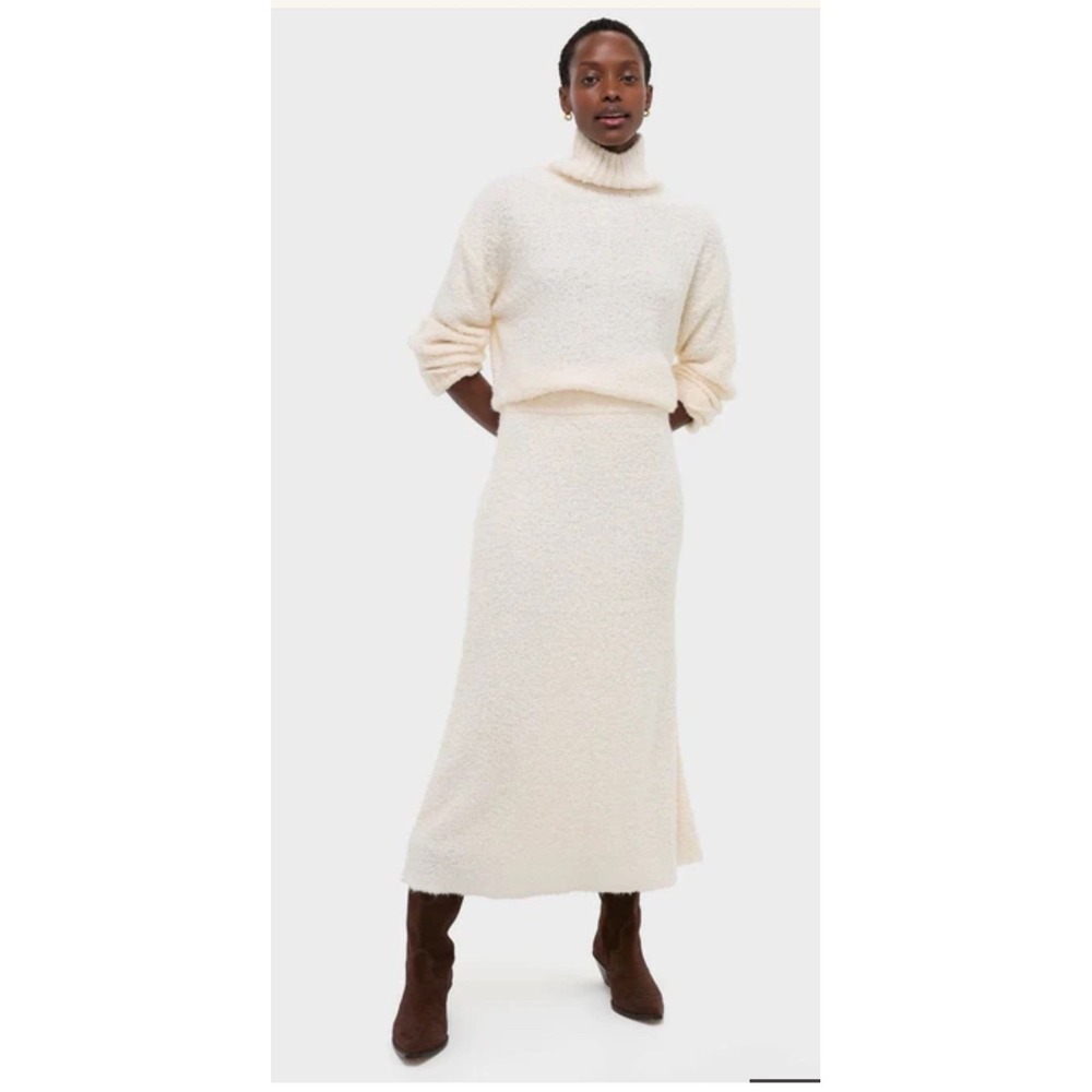 Tuckernuck Ivory Boucle Whilden Sweater and Lillia Skirt 2 piece Set Small NWT